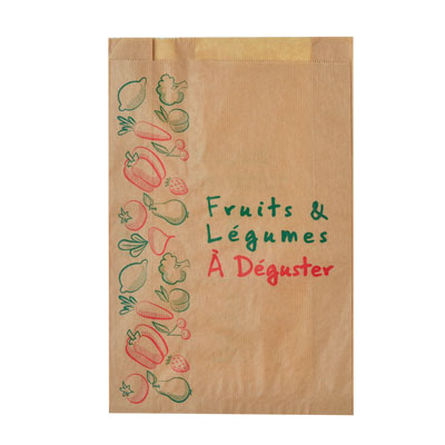 Sacs kraft fruits et légumes - Sachets kraft alimentaires