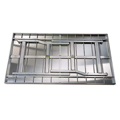 Table pliante de marché alu renforcée avec plateau 150 x 80 x 80 cm - Etalages de marché-1