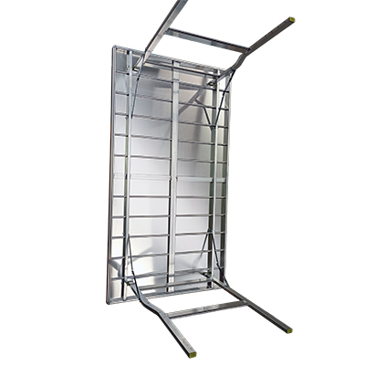 Table pliante de marché alu renforcée avec plateau 150 x 80 x 80 cm - Etalages de marché-2