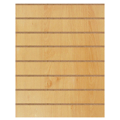 Panneau rainuré Hêtre Naturel, entraxe 15 cm  - Ligne Memphis