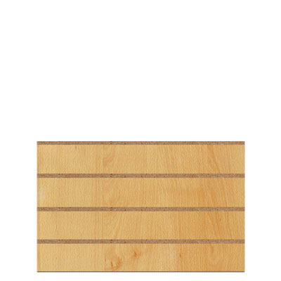 Panneau rainuré Hêtre Naturel, entraxe 15 cm - Ligne Memphis