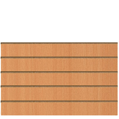 Panneau rainuré Hêtre Naturel, entraxe 15 cm - Ligne Memphis