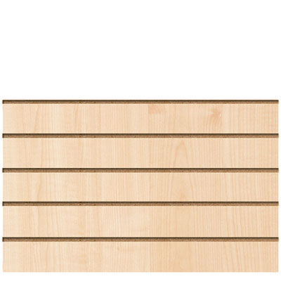 Panneau rainuré Érable, entraxe 15 cm - Ligne Memphis - Diam. 60 mm