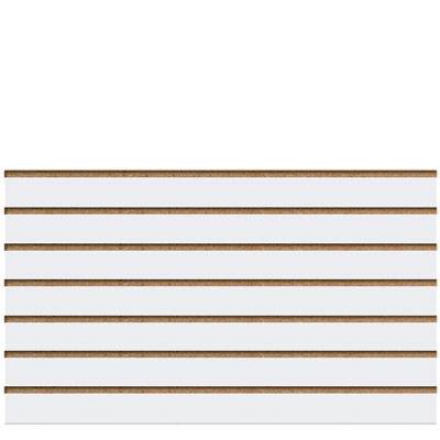 Panneau rainuré Blanc Craie, entraxe 10 cm - Ligne Memphis - Diam. 60 mm