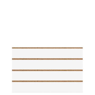 Panneau rainuré Blanc Craie, entraxe 15 cm - Ligne Memphis - Diam. 60 mm