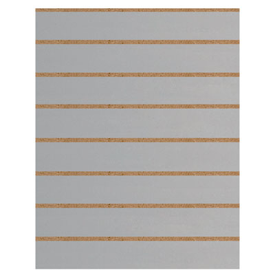 Panneau rainuré Gris clair, entraxe 15 cm - Ligne Memphis