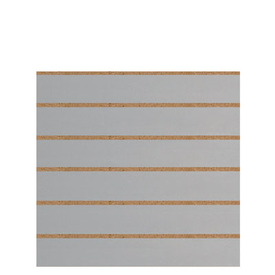 Panneau rainuré Gris clair, entraxe 15 cm - Ligne Memphis