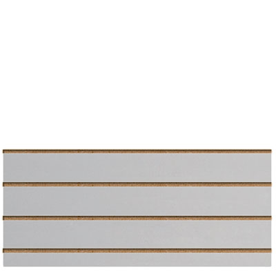 Panneau rainuré Gris clair, entraxe 15 cm - Ligne Memphis