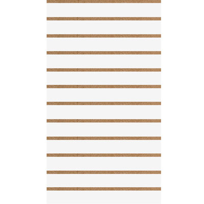 Panneau rainuré Blanc Craie, entraxe 10 cm - Ligne Crémawall