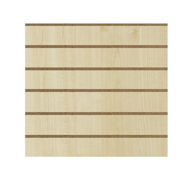 Panneau rainuré Érable, entraxe 15 cm - Fond décor bois Ligne Store
