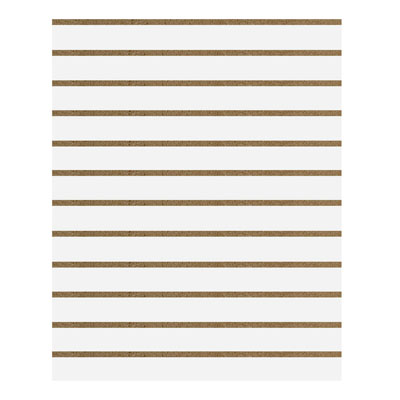 Panneau rainuré Blanc craie, entraxe 10 cm - Fonds rainurés Ligne Store