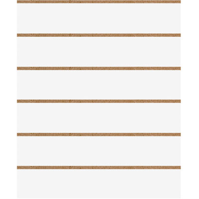 Panneau rainuré Blanc Craie, entraxe 20 cm - Ligne Crémawall