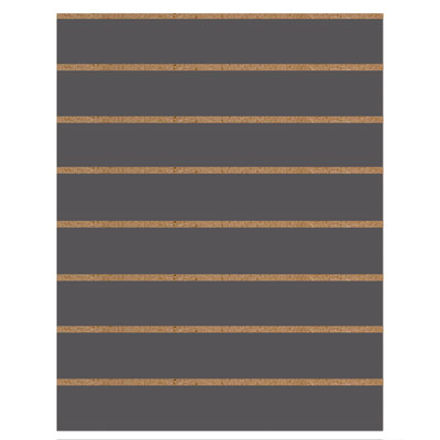 Panneau rainuré Gris anthracite , entraxe 15 cm  - Ligne Memphis