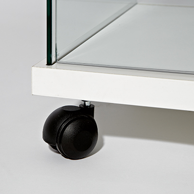 Vitrine verre trempé L 38 x P 38 x H 165 cm - Vitrines tablettes fixes-3