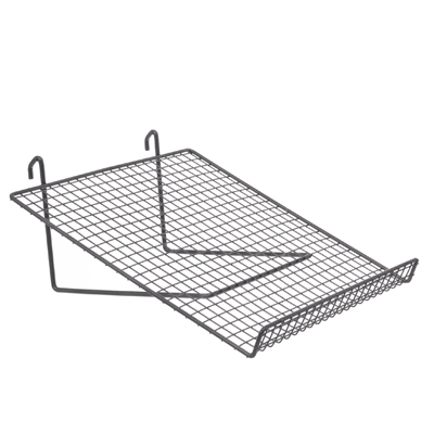 Tablette fil inclinée Gris Martelé - Tablettes et corbeilles-1