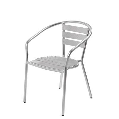 Chaise de terrasse en aluminium 56 x 57 x 76 cm  - Chaises de terrasse