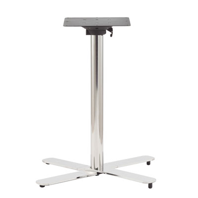 Pied de table métal brossé 48,5 x 48,5 x 72 cm - Tables