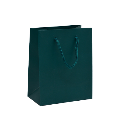 Sacs pelliculés bleu wendy mat - Petit Modèle - Sacs pelliculés poignées cordelette