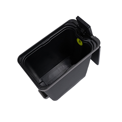 Poubelle professionnelle slim noire 10 L L 17,5 x P 29,5 x H 32 cm - Poubelles professionnelles-3
