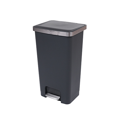 Poubelle à pédale HANA noire 45 L L 37 x P 30,8 x H 65 cm - Poubelles professionnelles-1