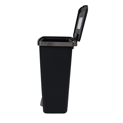 Poubelle à pédale HANA noire 45 L L 37 x P 30,8 x H 65 cm - Poubelles professionnelles-2