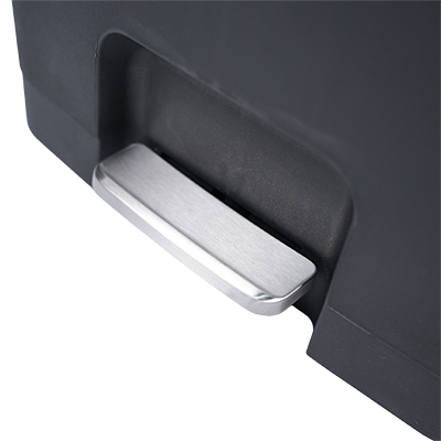 Poubelle à pédale 70 L noire L 45 x P 37,5 x H 65 cm - Poubelles professionnelles-6