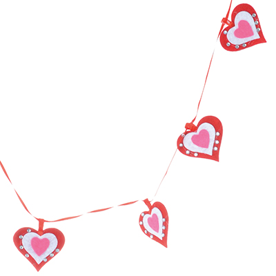 Guirlande de coeurs - Décors de St Valentin-1