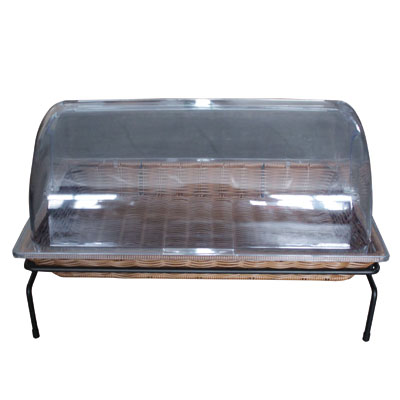 Présentoir corbeille à pain avec couvercle 53,5 x 33 x 14 cm - Vanneries-1