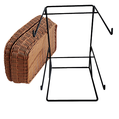 Présentoir corbeille à pain 2 niveaux 39 x 39 x 40 cm - Vanneries-1