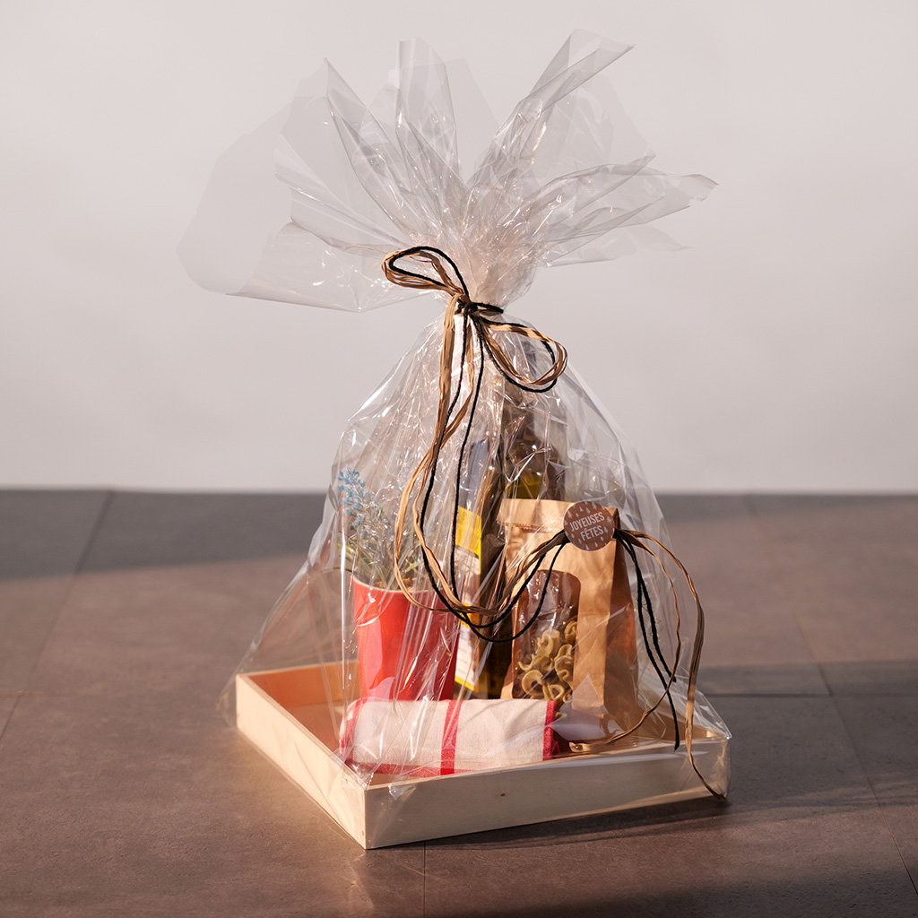 Plateau bois de présentation naturel 26,5 x 25,7 x 4 cm - Plateaux-3