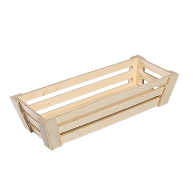 Cagette bois naturel 32,5 x 13,5 x 7 cm - Barquettes bois, Cagettes bois 