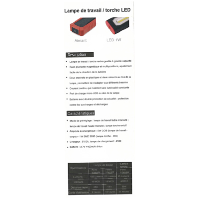 Lampe torche à LED 5W - Projecteurs-5