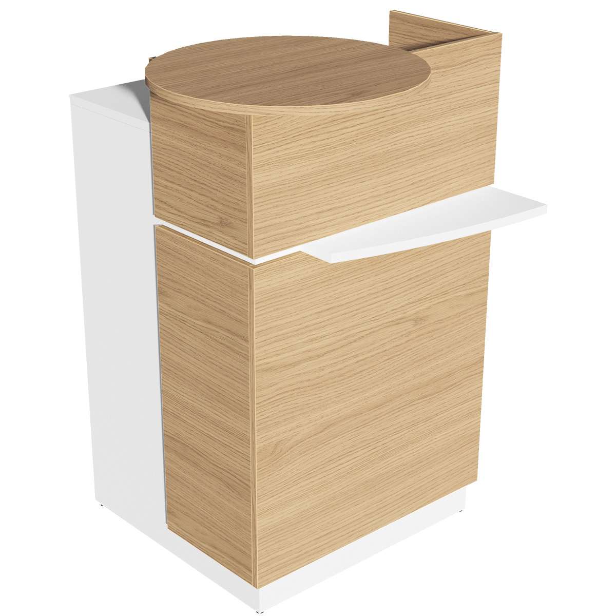 Comptoir Global blanc 60,7 x 58,6 x 94,5 cm - Comptoir Global-2