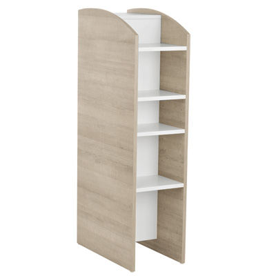Etagère de liaison Global blanc / chêne authentique gris 30,8 x 58 x 125 cm - Comptoir Global-1