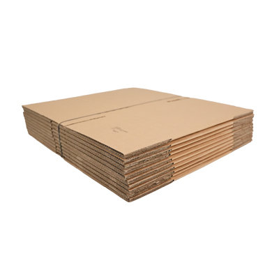 Caisse américaine carton, carton double cannelure 40x30x20/30cm, paquet de 10 - Caisses américaines cartons-3
