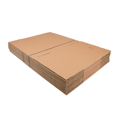 Caisse américaine carton, carton double cannelure 60x40x20/30cm, paquet de 10 - Caisses américaines cartons-3