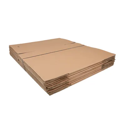Caisse américaine carton, carton double cannelure 60x40x30/40cm, paquet de 10 - Caisses américaines cartons-3