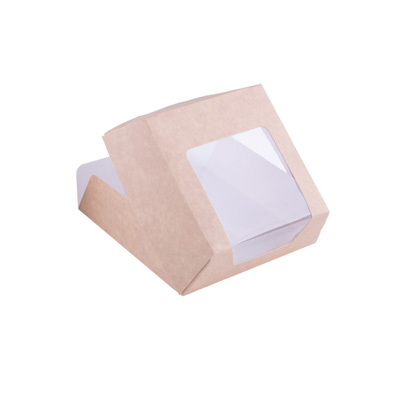 Boîtes à patisserie avec fenêtre - Barquettes en carton et kraft