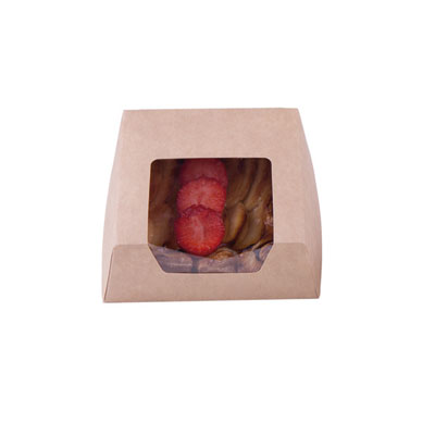 Boîtes à patisserie avec fenêtre - Barquettes en carton et kraft-1