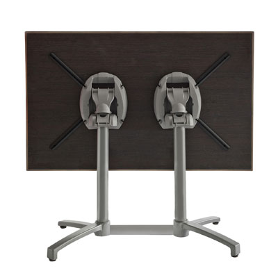 Plateau de table rectangulaire Compact wengé lusaka 110 x 70 cm, fixation universelle - Tables-1