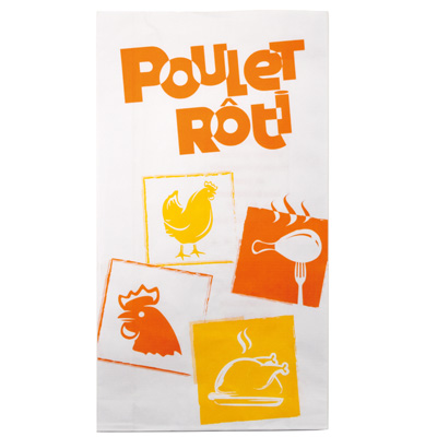 Sacs kraft Poulet - Sacs poulet rôti