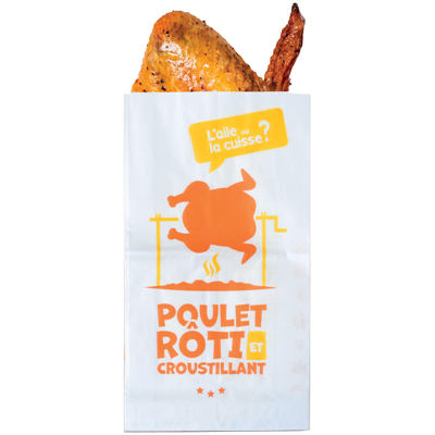 Sacs kraft Poulet  - Sacs poulet rôti-1