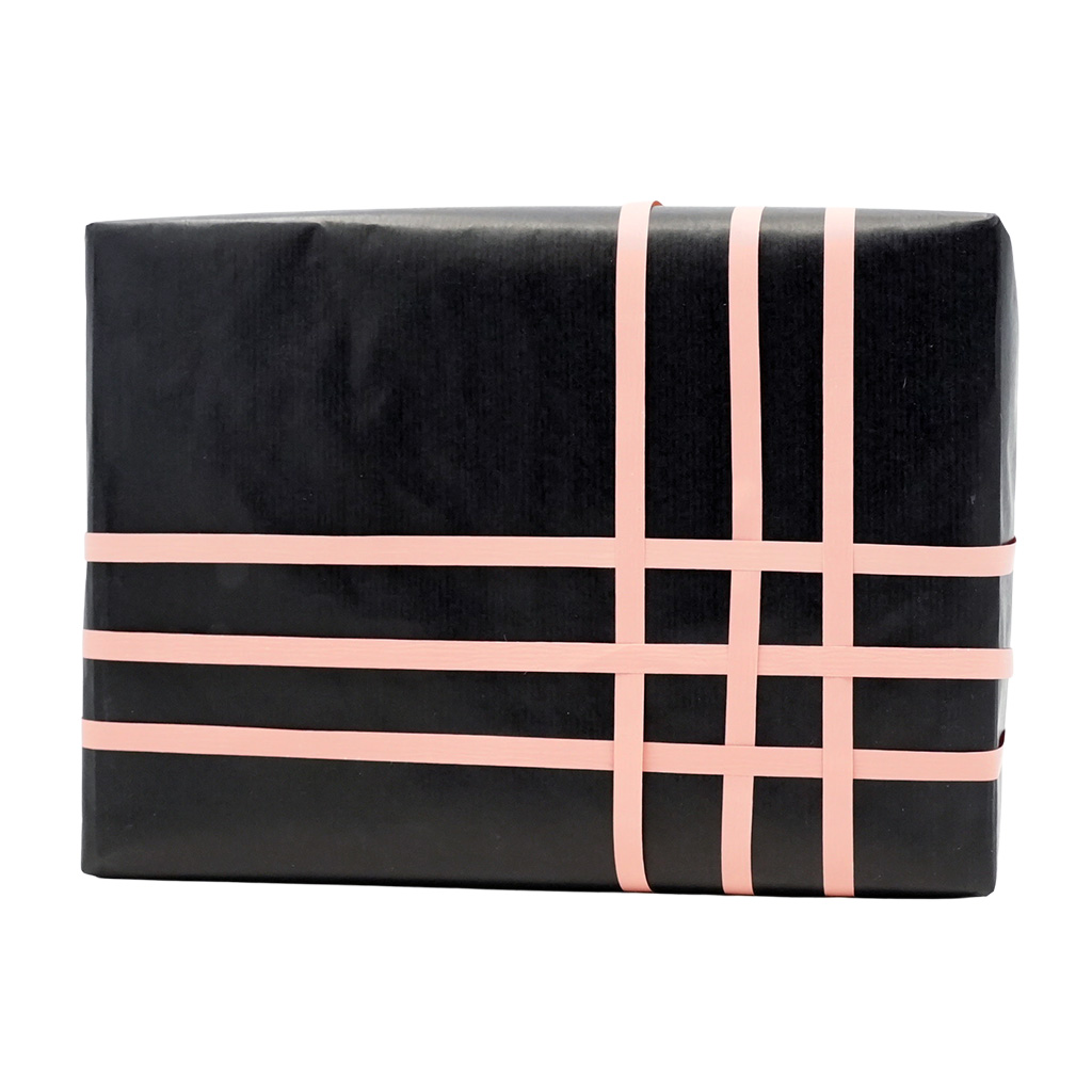 Papier cadeau kraft noir uni 70 cm x 100 m 60 g/m² – le rouleau - Papiers cadeaux unis-1