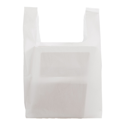 Sacs plastique à bretelles - Sacs plastique unis, poignées bretelles-3