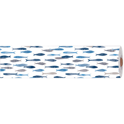 Papier cadeau Sardines - Papier cadeaux couchés à motifs-1