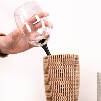 Gaine en carton ondulé - Bulles, mousse, chips-3