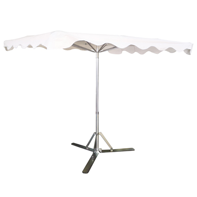 Parasol professionnel de marché - Parasol forain - Écru - 220 x 180 cm - armature alu, toile + housse - Parasols de marché, Parasols forains