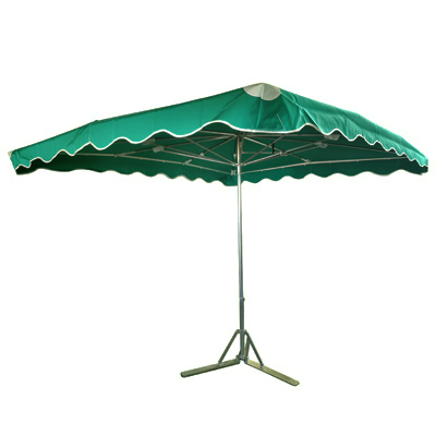 Parasol professionnel de marché - Parasol forain - Vert - 300 x 250 cm - armature alu, toile + housse - Parasols de marché, Parasols forains