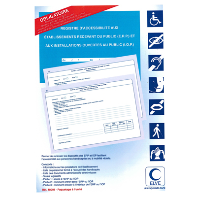 Registre d'accessibilité aux ERP et IOP - Registres obligatoires, Signalétique de sécurité-1