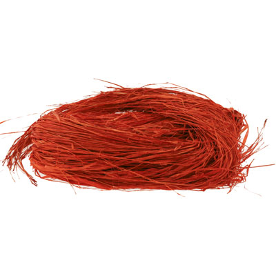 Raphia naturel rouge – Paquet de 300 g - Raphias